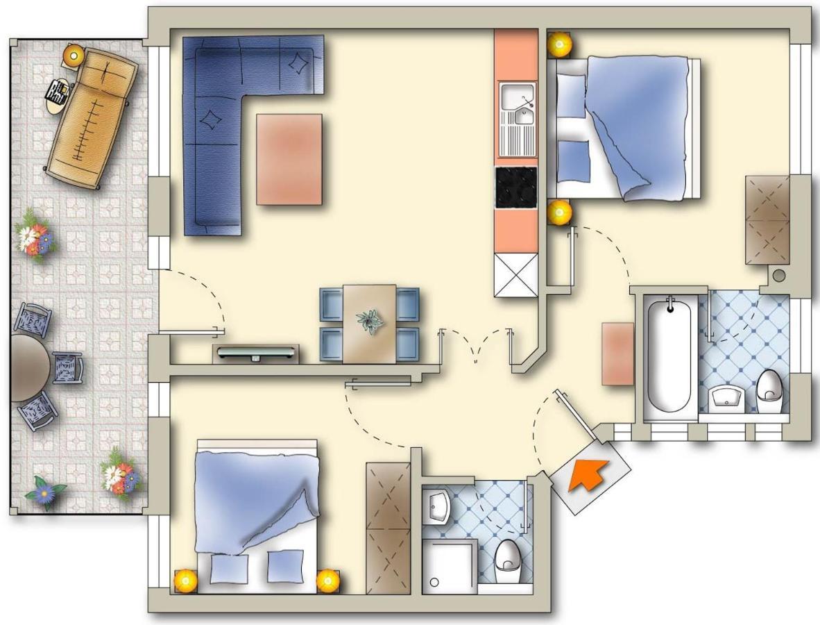 Komfort-Ferienwohnung Hansa By Meer-Ferienwohnungen Binz Exteriör bild